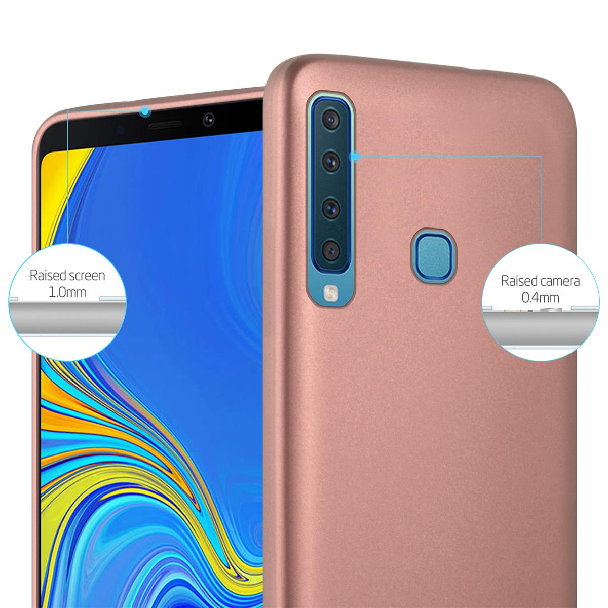 CADORABO TPU Matt Metallic Samsung, METALLIC 2018, Galaxy Backcover, GOLD Hülle, A9 ROSÉ