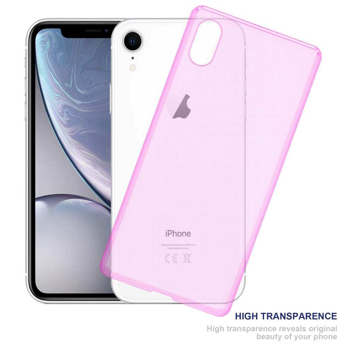 AIR TPU Ultra XR, Slim Backcover, Schutzhülle, PINK TRANSPARENT Apple, iPhone CADORABO