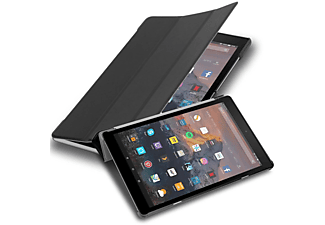 carcasa de tablet Funda libro para Tablet - Carcasa protección resistente de estilo libro;CADORABO, Kindlefire, HD 10 2017 (7. Gen.), negro satén