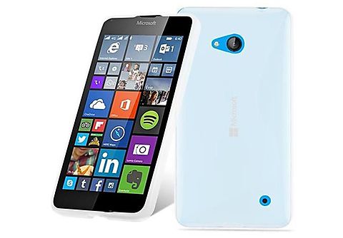 carcasa de móvil  - Funda flexible para móvil - Carcasa de TPU Silicona ultrafina CADORABO, Nokia, Lumia 640, semi transparente