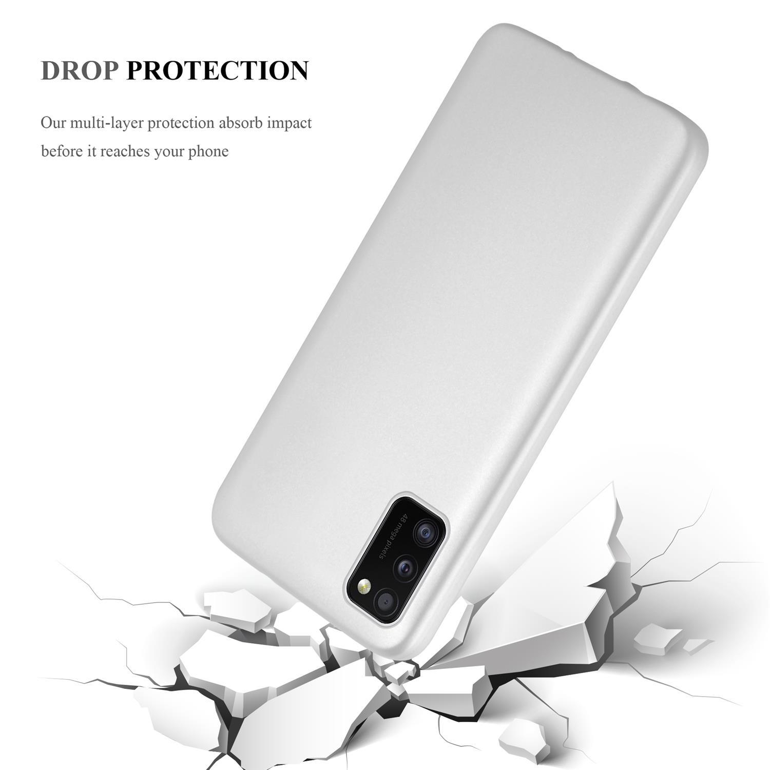 Metallic Backcover, M40s, Matt SCHWARZ Samsung, Galaxy A51 4G TPU METALLIC CADORABO / Hülle,