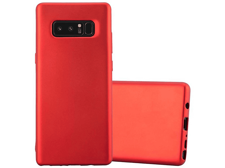 CADORABO TPU Matt Metallic Hülle, Backcover, Samsung, Galaxy NOTE 8, METALLIC ROT