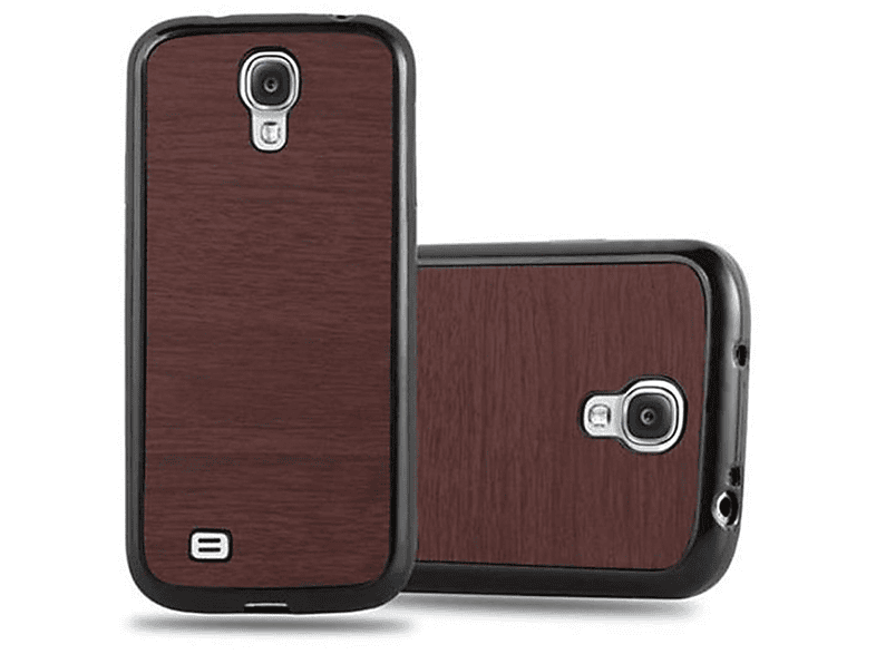 KAFFEE S4, CADORABO WOODEN TPU Samsung, Wooden Schutzhülle, Galaxy Backcover,