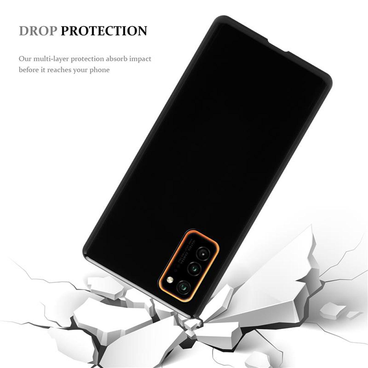 30, Honor, SCHWARZ TPU Ultra AIR CADORABO View Backcover, Schutzhülle, Slim