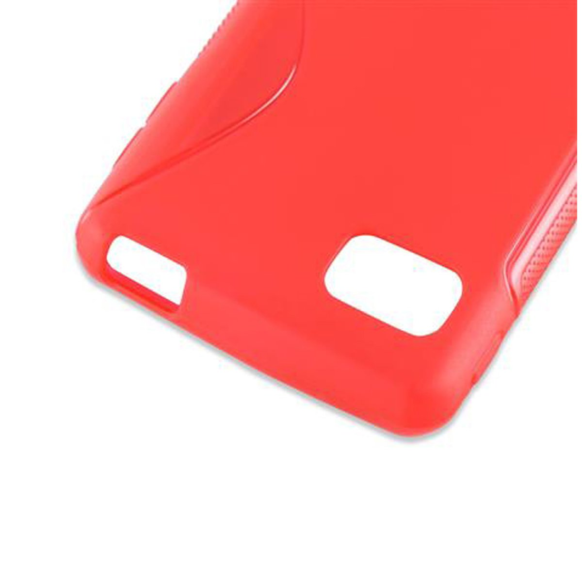 CADORABO TPU S-Line Handyhülle, Backcover, OPTIMUS LG, INFERNO F3, ROT