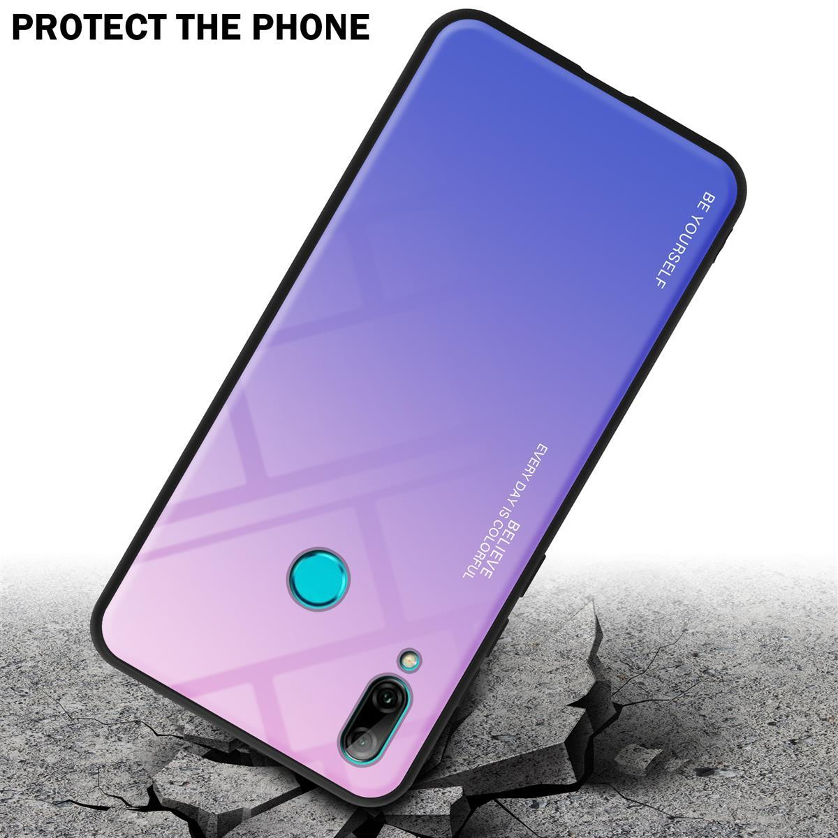 Handyhülle mit Farbverlauf. Das Telefon liegt auf einer zerbrochenen Betonoberfläche.