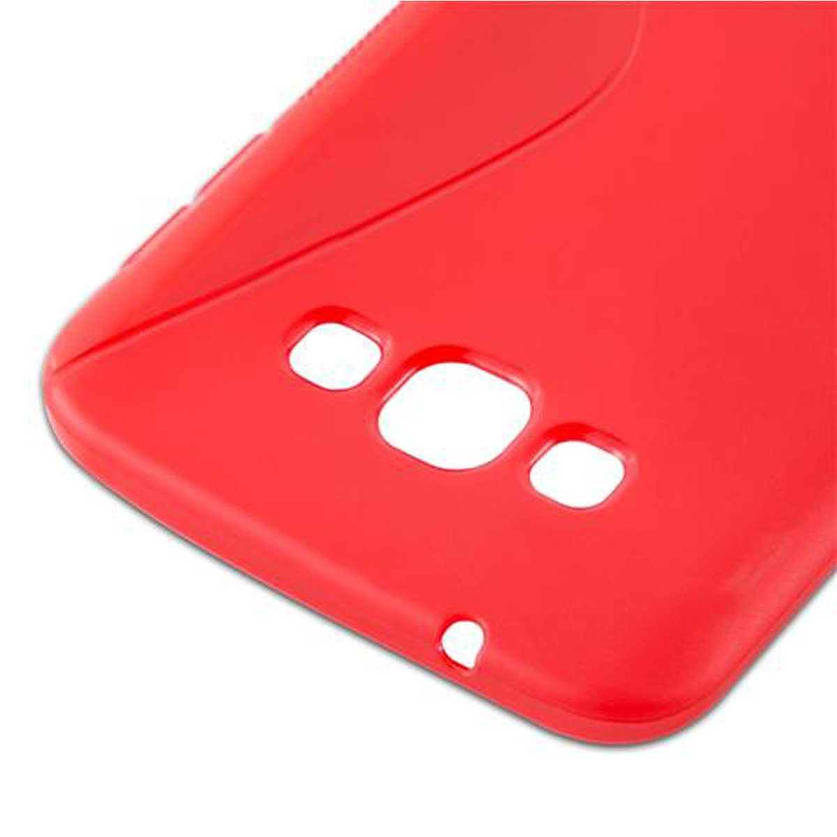 CADORABO TPU S-Line Handyhülle, ROT Backcover, Galaxy INFERNO 2015, Samsung, A8