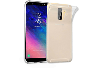carcasa de móvil  - Funda flexible para móvil - Carcasa de TPU Silicona ultrafina CADORABO, Samsung, Galaxy A6 PLUS 2018, transparente