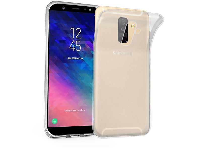 Galaxy TPU 2018, AIR Schutzhülle, A6 Slim VOLL TRANSPARENT Samsung, Backcover, Ultra CADORABO PLUS