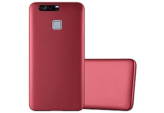 carcasa de móvil Funda flexible para móvil - Carcasa de TPU Silicona ultrafina;CADORABO, Huawei, P9 PLUS, rojo blanco