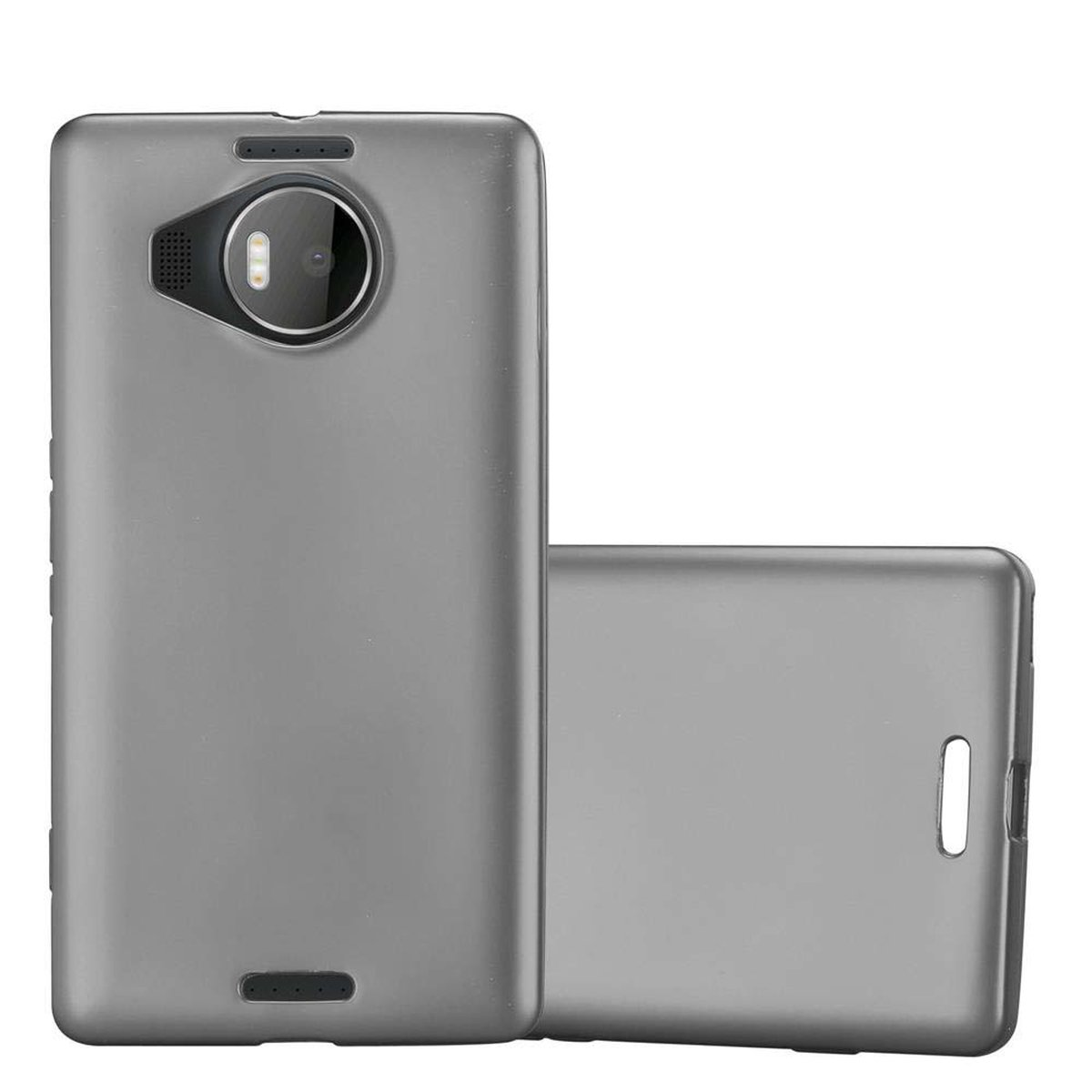 950 TPU Lumia Backcover, XL, Metallic Nokia, METALLIC Hülle, GRAU Matt CADORABO
