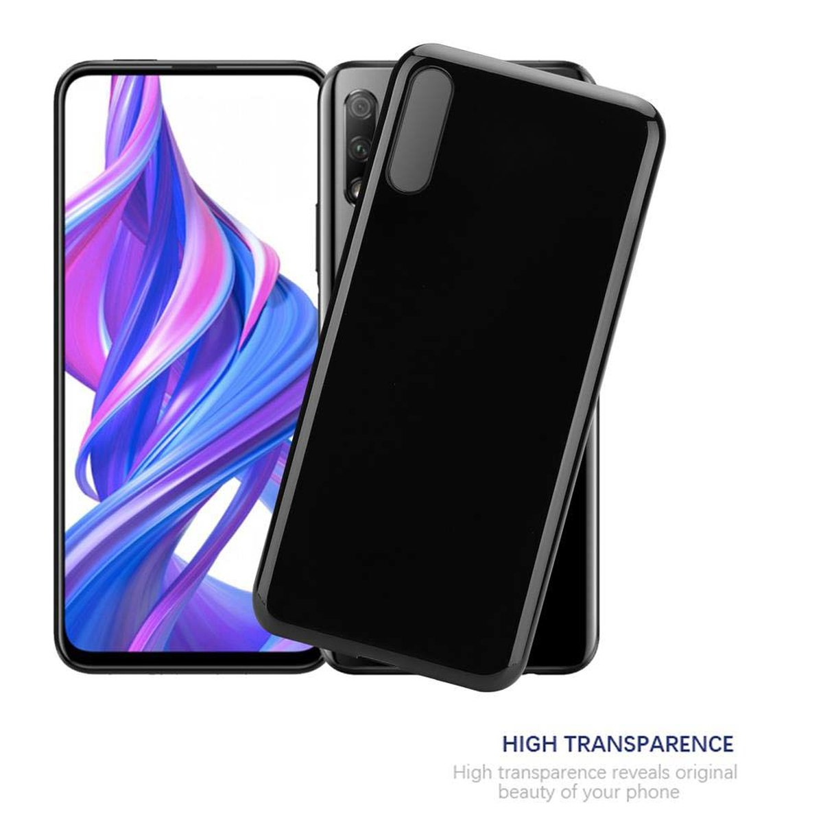 CADORABO TPU Ultra Slim AIR PRO, Honor, Backcover, Schutzhülle, 9X SCHWARZ