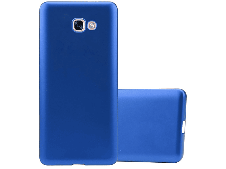 CADORABO TPU Matt Metallic Hülle, Galaxy 2017, METALLIC A7 Samsung, BLAU Backcover