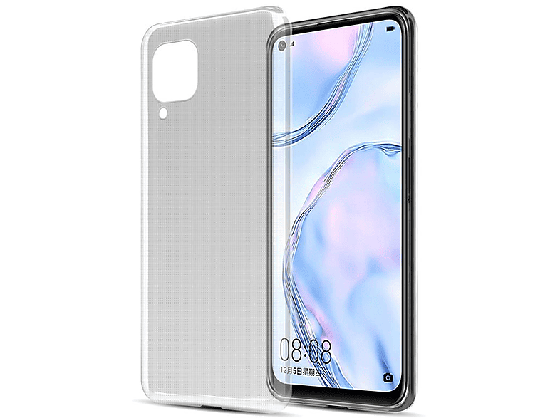 CADORABO TPU Ultra Slim Backcover, AIR SE VOLL NOVA / 7i, 6 / Schutzhülle, LITE P40 Huawei, NOVA TRANSPARENT