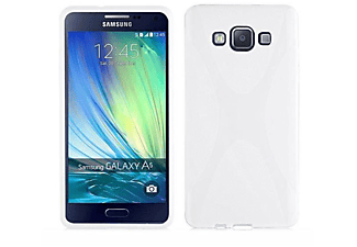 carcasa de móvil  - Funda flexible para móvil - Carcasa de TPU Silicona ultrafina CADORABO, Samsung, Galaxy A7 2015, blanco magnesio