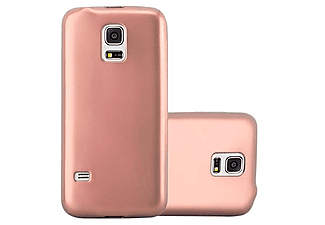 carcasa de móvil Funda flexible para móvil - Carcasa de TPU Silicona ultrafina;CADORABO, Samsung, Galaxy S5 MINI / S5 MINI DUOS, metallic oro rosa