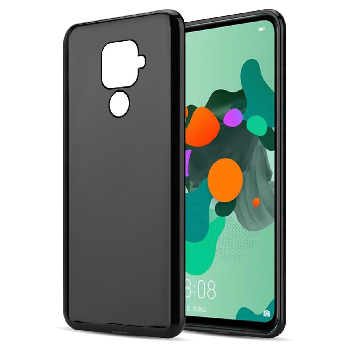 Slim SCHWARZ Ultra LITE, MATE TPU Backcover, Huawei, Schutzhülle, 30 AIR CADORABO