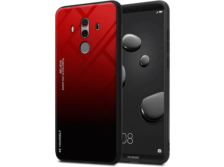 CADORABO Cover con chiusura magnetica, funzione stand e 2 finestre di visualizzazione CUSTODIA A LIBRO per MATE 20, Nero