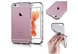carcasa de móvil Funda flexible para móvil - Carcasa de TPU Silicona ultrafina;CADORABO, Apple, iPhone 6 / iPhone 6S, negro transparente