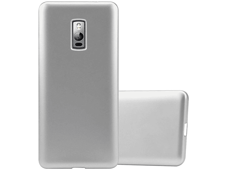 METALLIC OnePlus, Hülle, TPU SILBER CADORABO Matt 2, Backcover, Metallic