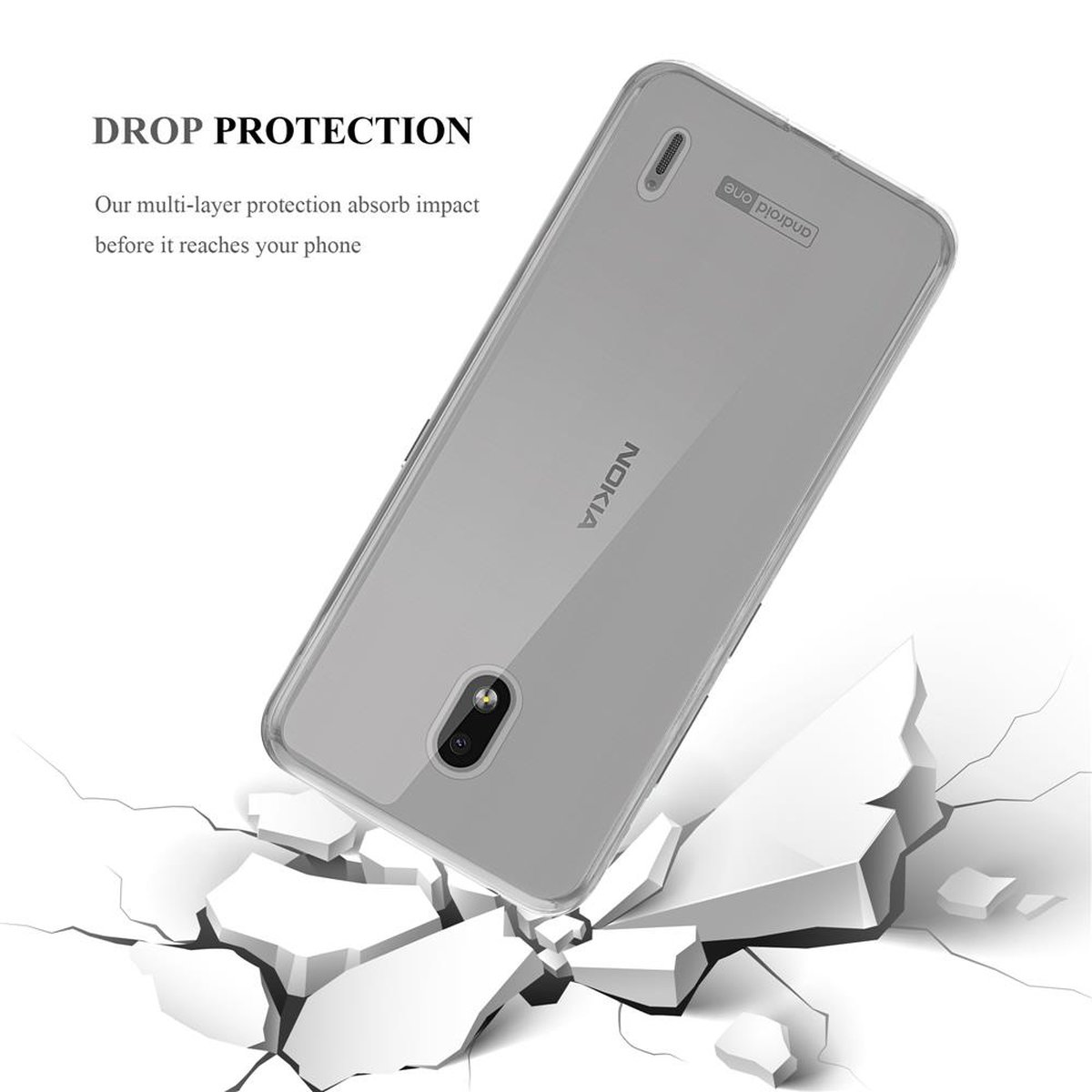 AIR 2.2, Slim Schutzhülle, VOLL Backcover, TRANSPARENT CADORABO Ultra TPU Nokia,