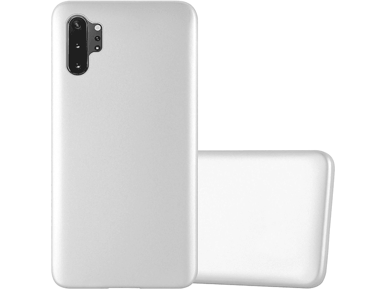 CADORABO TPU Matt Metallic Hülle, Samsung, 10 PLUS, METALLIC Backcover, Galaxy SILBER NOTE