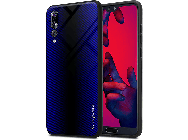 Custodia Libro Portafoglio Cadorabo Per Huawei P20 Pro – Nero Notte, Con Tasche Per Carte E Stand