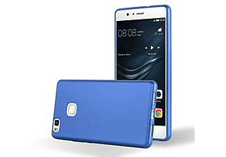 carcasa de móvil Funda flexible para móvil - Carcasa de TPU Silicona ultrafina;CADORABO, Huawei, P9 LITE, azul rojo blanco punto