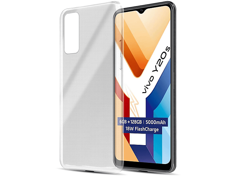 CADORABO TPU Ultra Slim AIR Schutzhülle, Backcover, Vivo, Y20s, VOLL TRANSPARENT