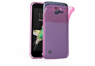 carcasa de móvil Funda flexible para móvil - Carcasa de TPU Silicona ultrafina;CADORABO, LG, K4 2016, transparente rosa