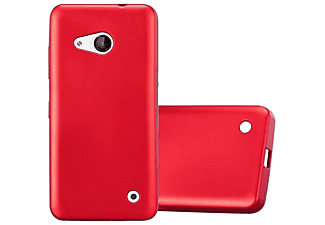 carcasa de móvil Funda flexible para móvil - Carcasa de TPU Silicona ultrafina;CADORABO, Nokia, Lumia 550, rojo blanco