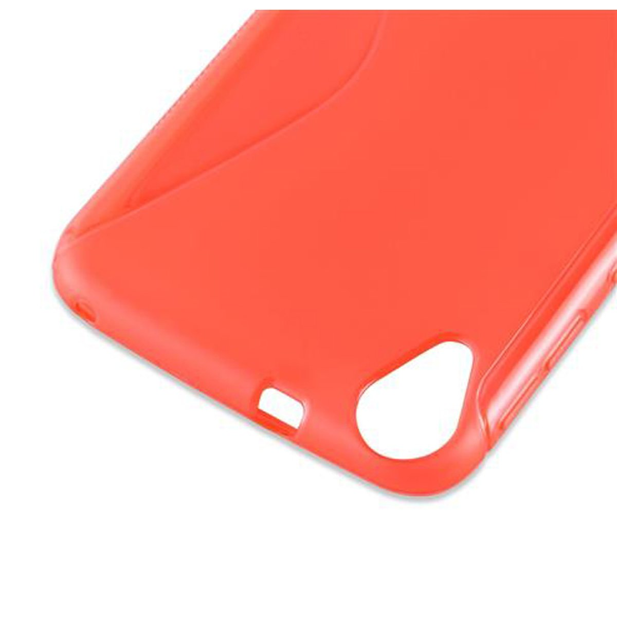 CADORABO TPU S-Line Handyhülle, Backcover, INFERNO 820, Desire HTC, ROT