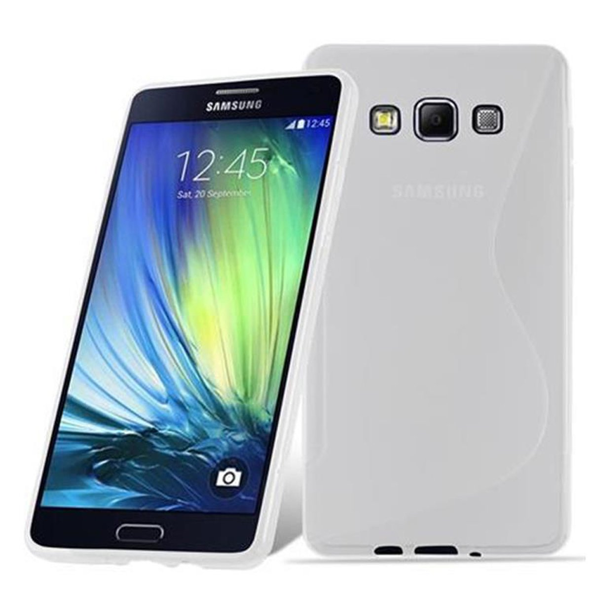 Galaxy Backcover, HALB A7 S-Line Samsung, TRANSPARENT CADORABO Handyhülle, 2015, TPU