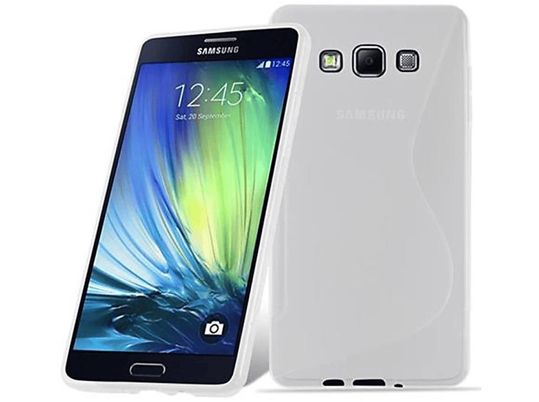 2015, S-Line A7 HALB Galaxy Backcover, Handyhülle, TPU Samsung, TRANSPARENT CADORABO