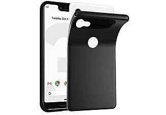 carcasa de móvil  - Funda flexible para móvil - Carcasa de TPU Silicona ultrafina CADORABO, Google, Pixel 3 XL, negro