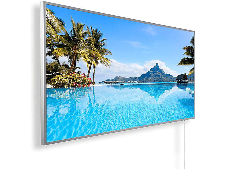 KÖNIGHAUS INFRAROT Panorama - Bora Bora Insel mit Steckdosenthermostat Infrarotheizung (1200 Watt)