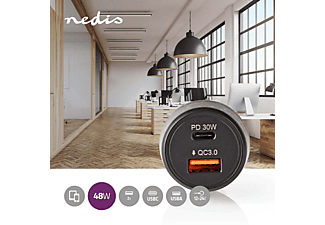 NEDIS CCPD30W100BK Ladegerät Universal, Schwarz