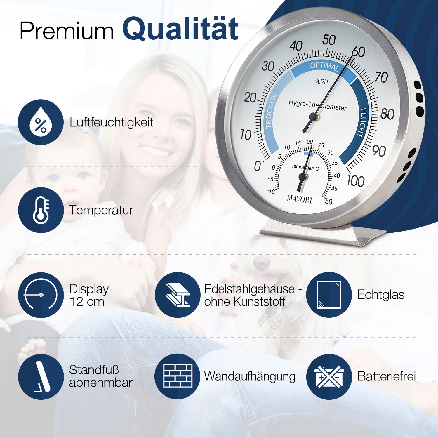 Premium MAVORI Hygro-Thermometer