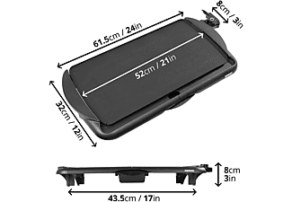 Plancha de asar  - Duronic GP20 Grill eléctrico - Antiadherente 2000W, Temperatura regulable, bandeja extraíble DURONIC, Negro