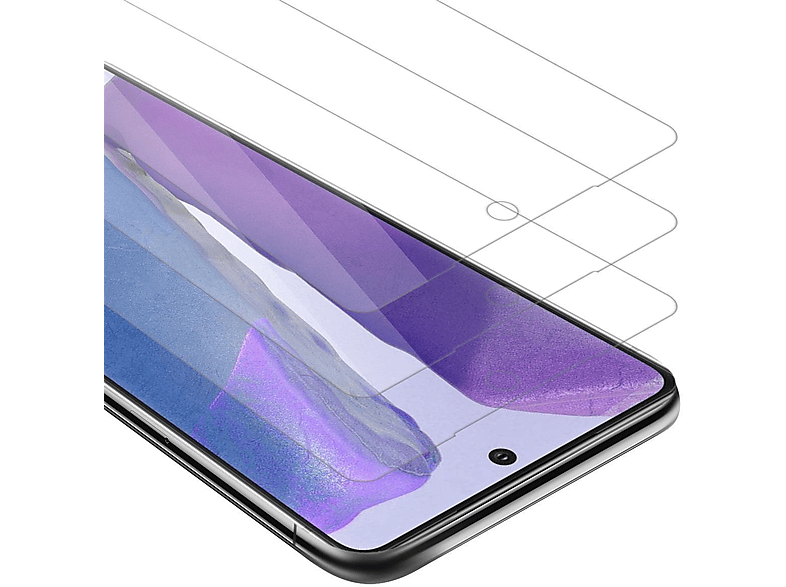 NOTE Samsung Schutzglas Tempered Schutzfolie(für 3x 20) Glas CADORABO Galaxy