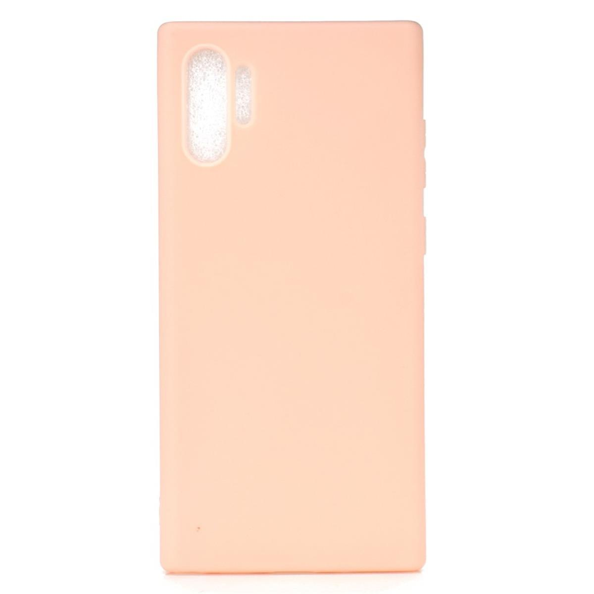 (5G), Note10+ Handycase Rosa aus Backcover, Galaxy Samsung, Silikon, COVERKINGZ