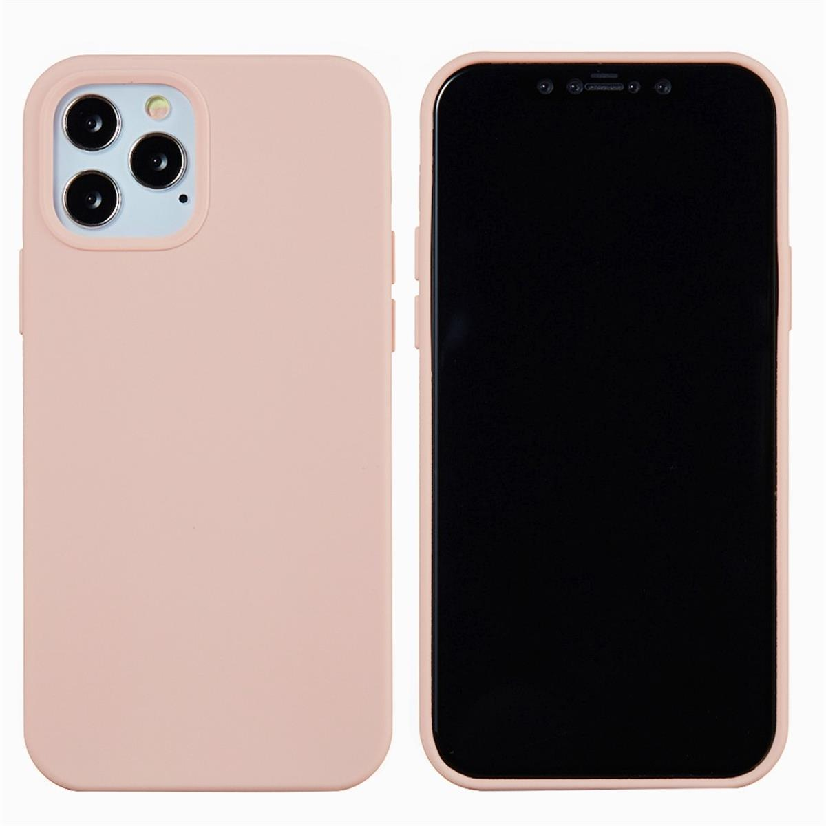 Eine rosa Handyhülle und ein Telefon. Das Telefon ist schwarz und hat eine Kamera.