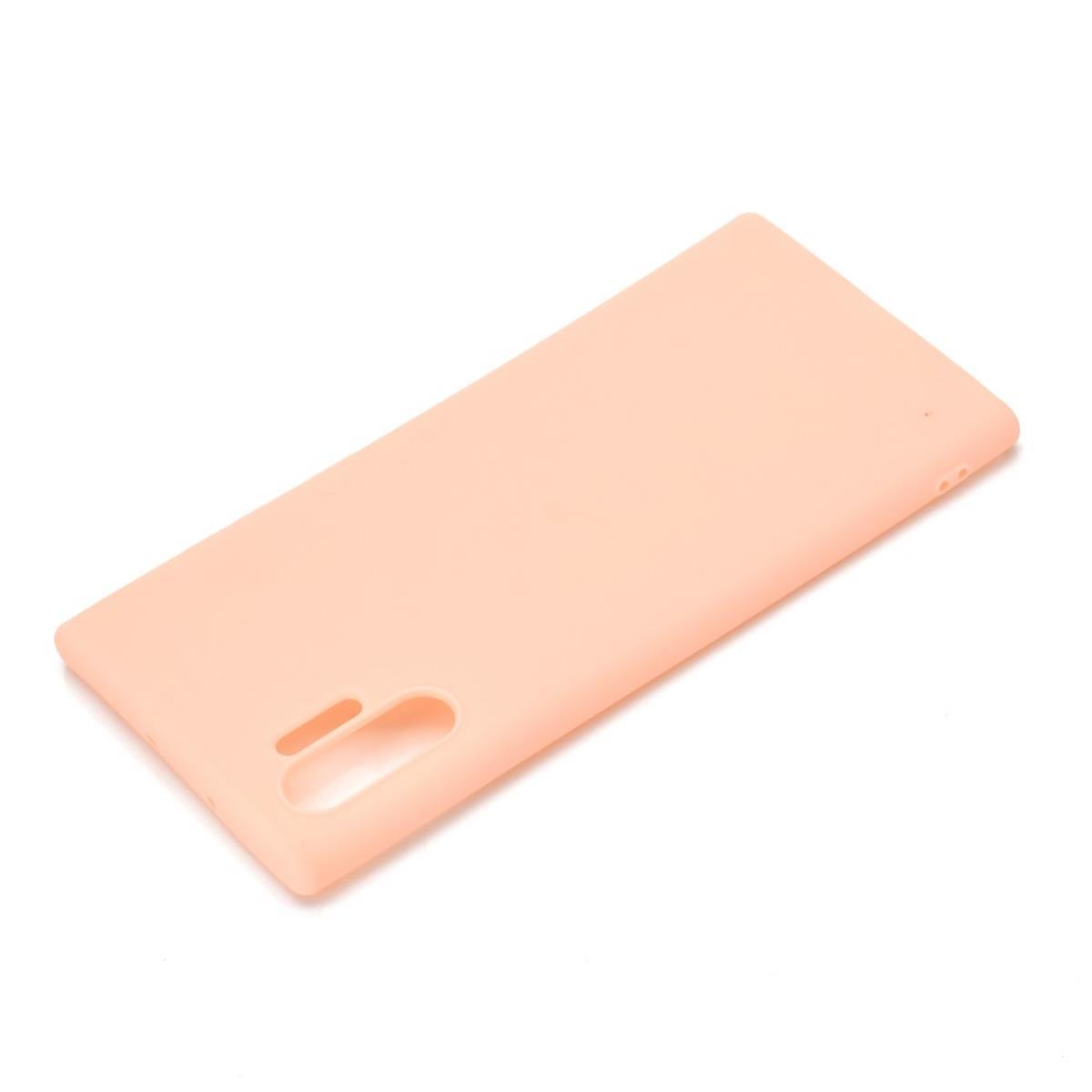 COVERKINGZ Handycase aus Galaxy Rosa Silikon, (5G), Backcover, Samsung, Note10