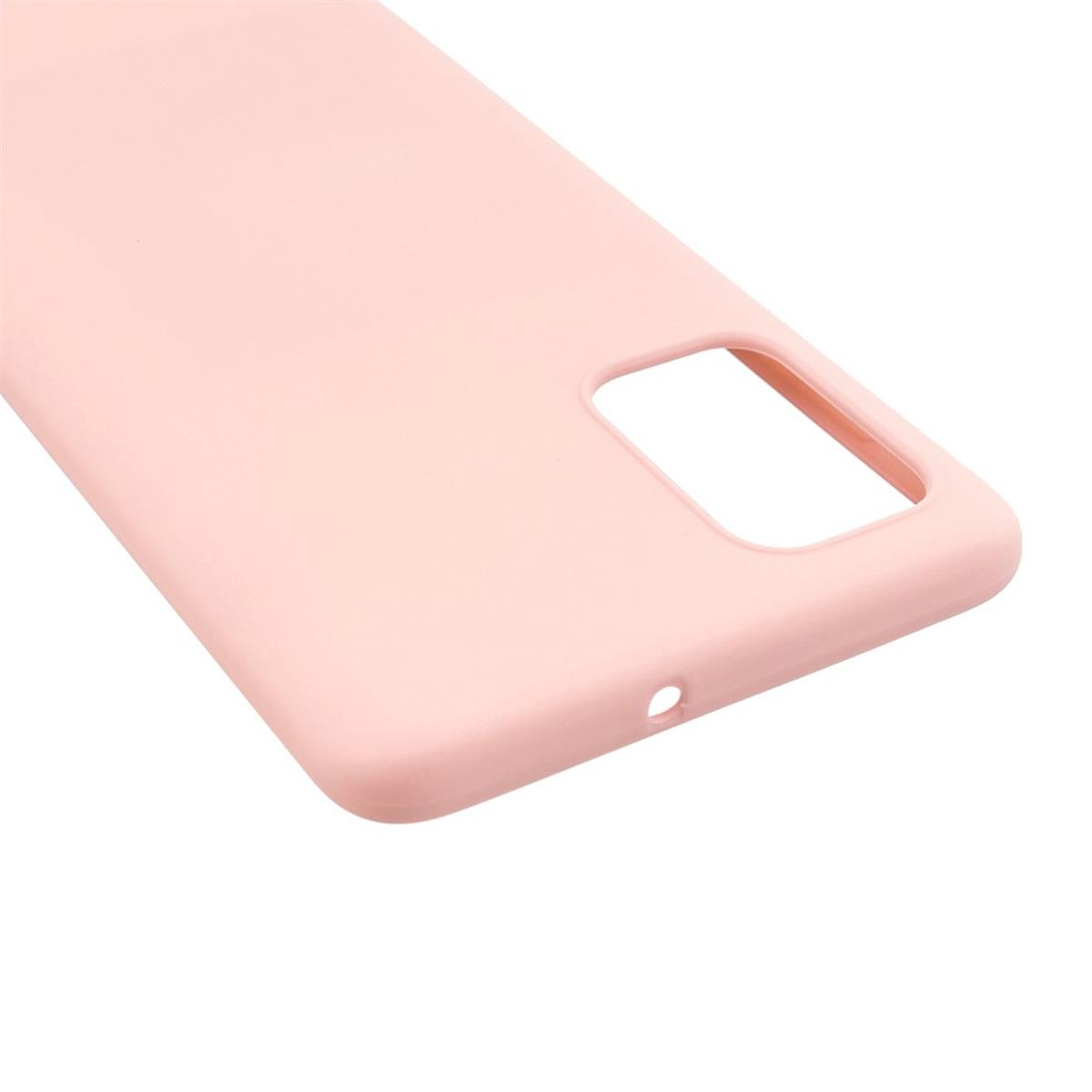 Rosa Backcover, 5G, Samsung, Handycase Galaxy COVERKINGZ A72 aus Silikon,
