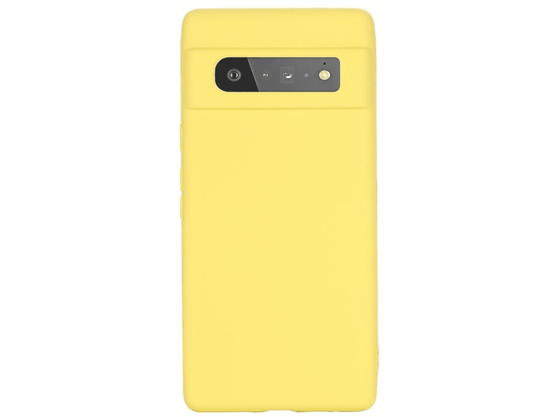 Backcover, 6 Handycase Gelb Pro, Silikon, Google, aus Pixel COVERKINGZ