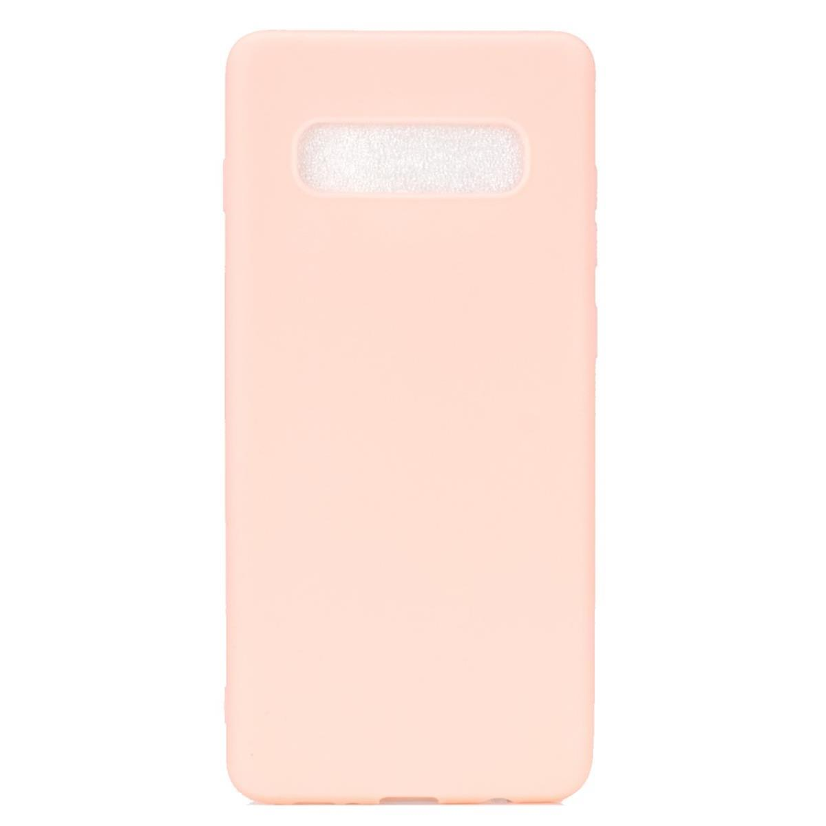 COVERKINGZ Handycase aus S10, Backcover, Galaxy Samsung, Silikon, Rosa