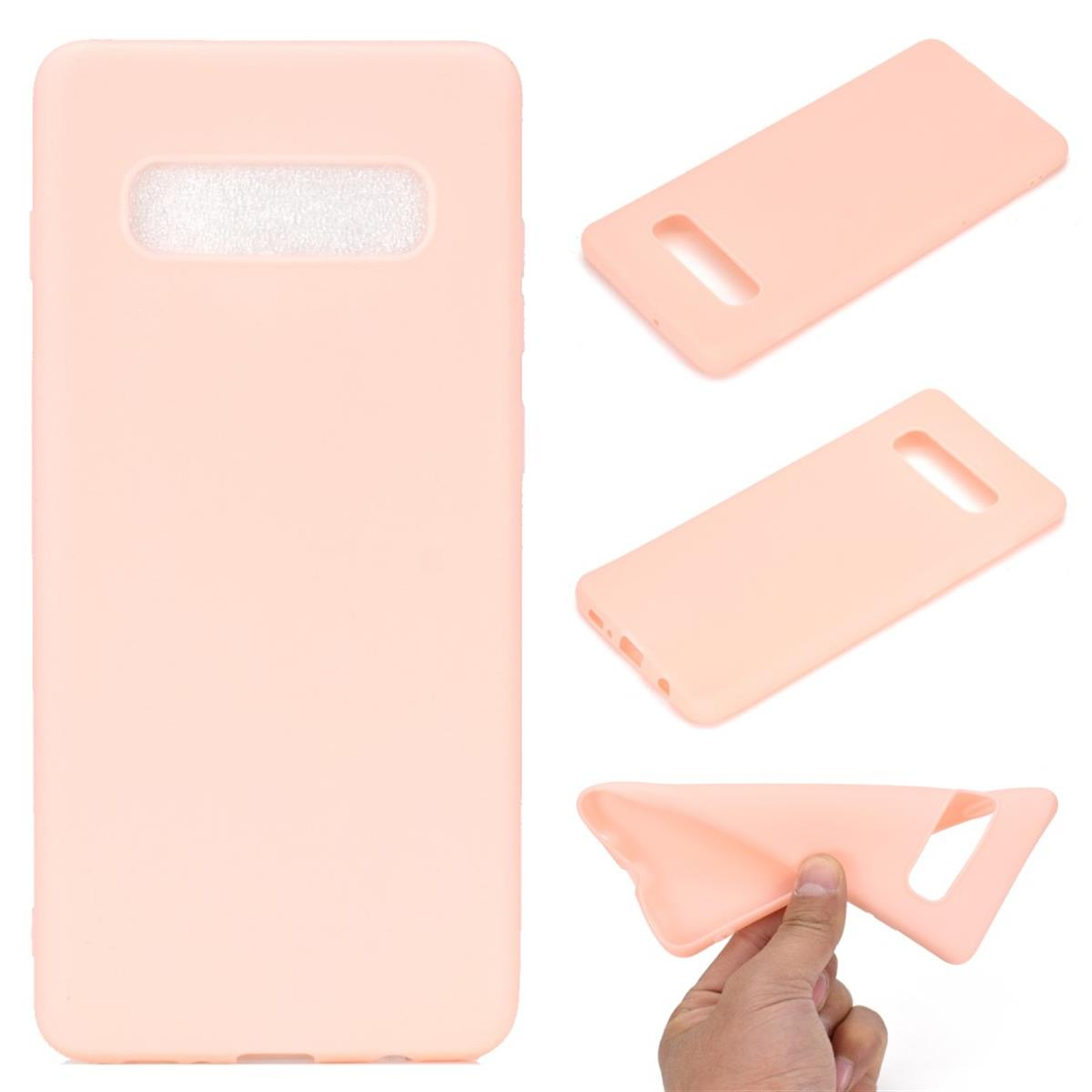 COVERKINGZ Handycase aus Silikon, Galaxy [Plus], Rosa Backcover, S10+ Samsung