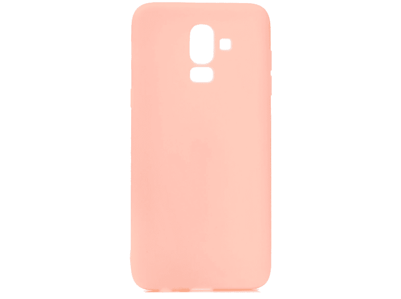 COVERKINGZ Handycase aus Silikon, Backcover, Samsung, Galaxy J8 2018, Rosa