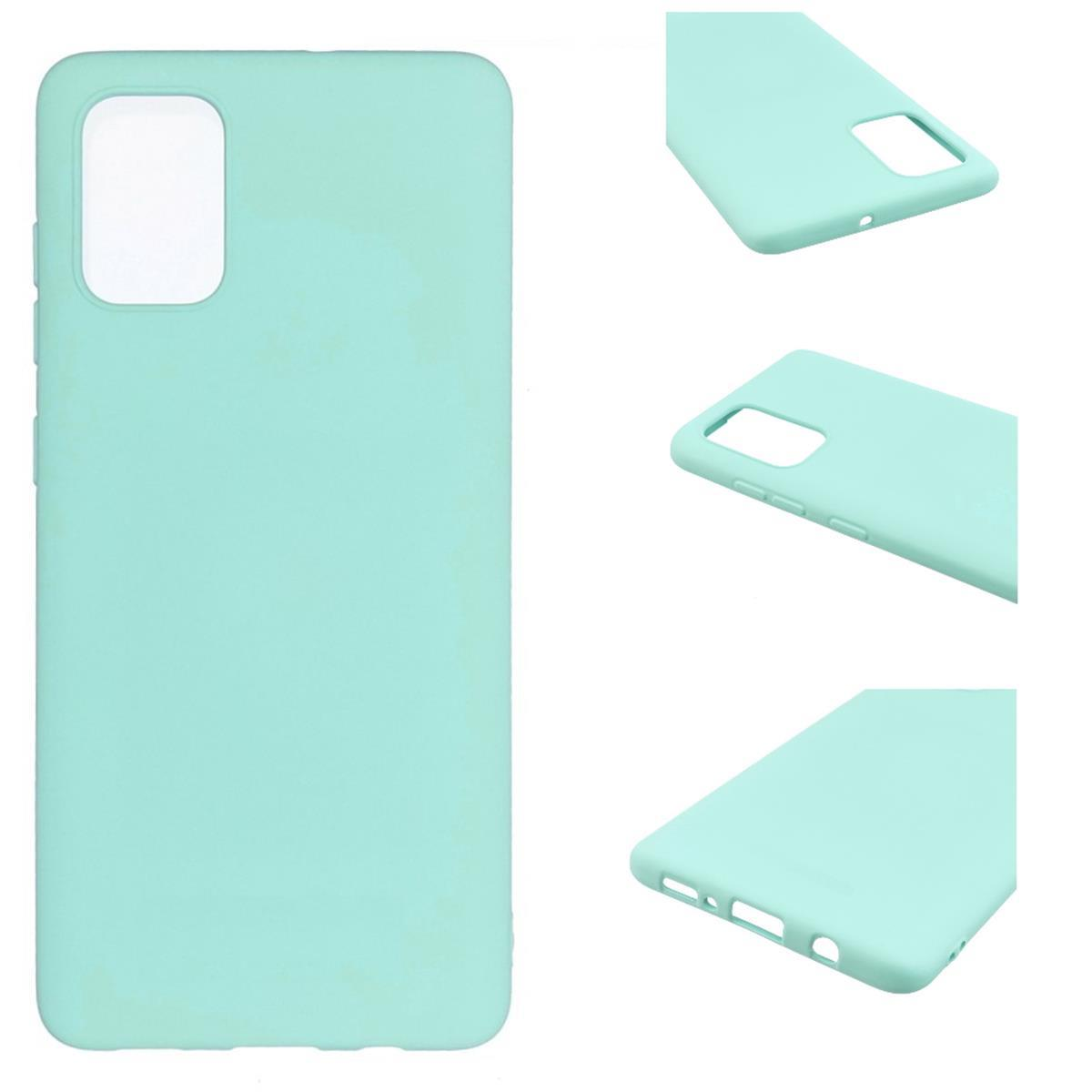 A32 Backcover, Samsung, aus Silikon, Handycase 5G, Grün COVERKINGZ Galaxy