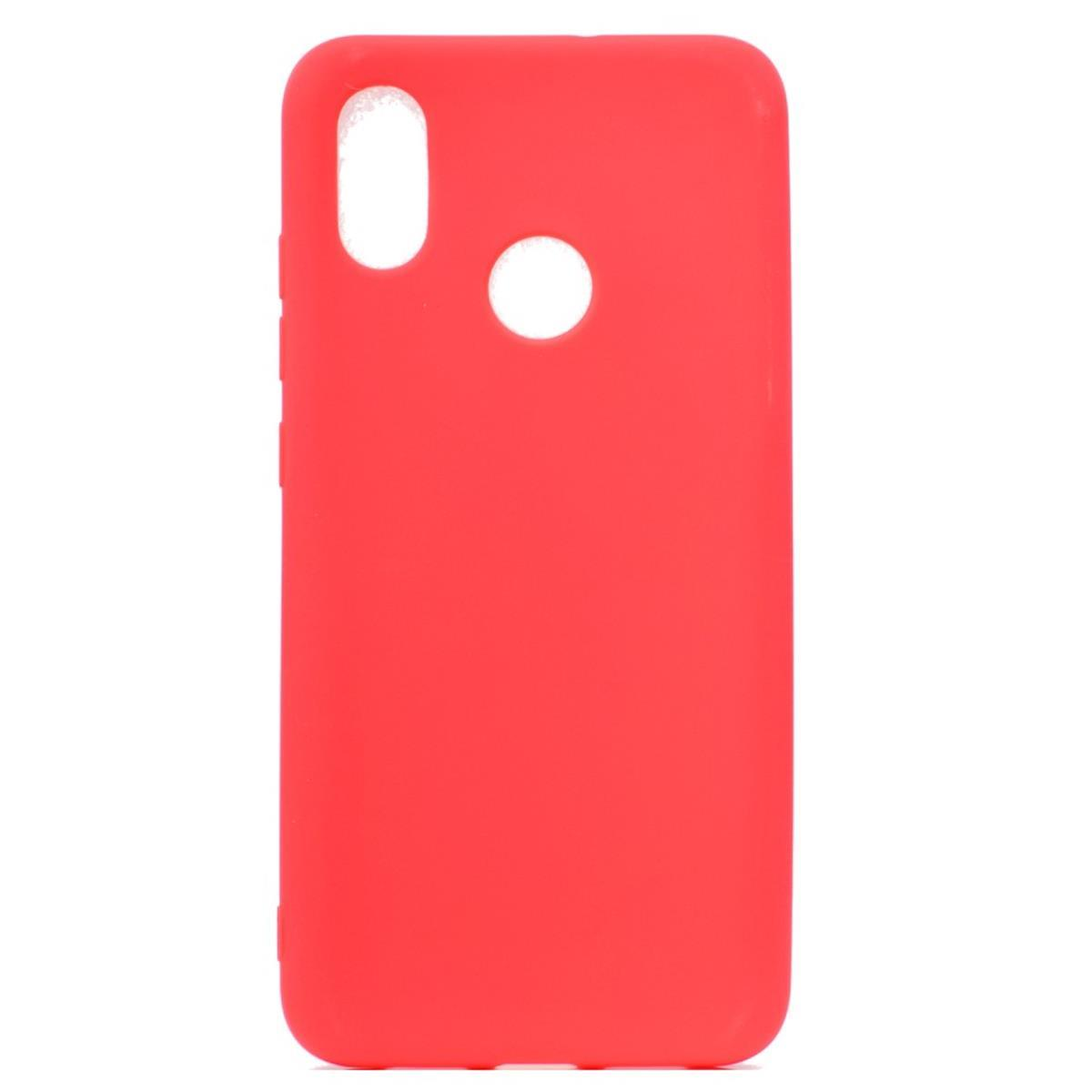 Backcover, Honor, Handycase 8A, COVERKINGZ Silikon, aus Rot